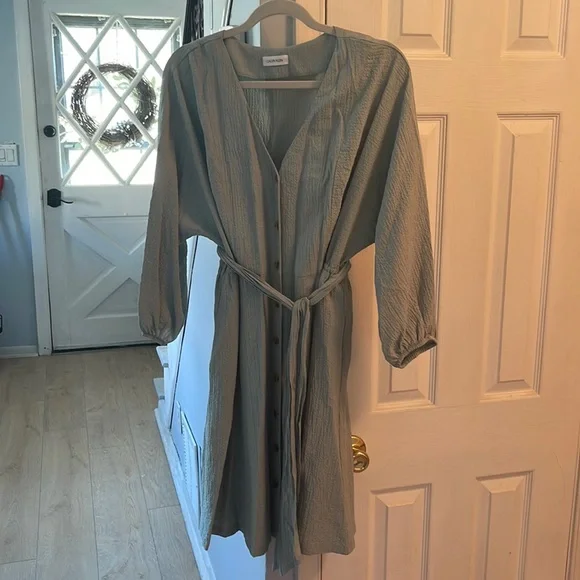 Sage green Calvin Klein dress